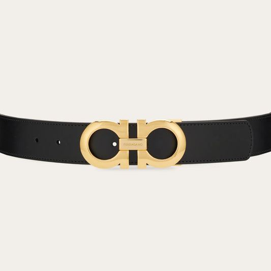 Reversible and adjustable Gancini belt