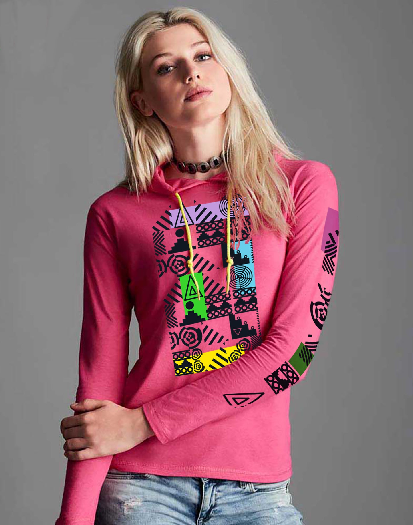 ALIEN Long-Sleeve Hooded T-Shirt