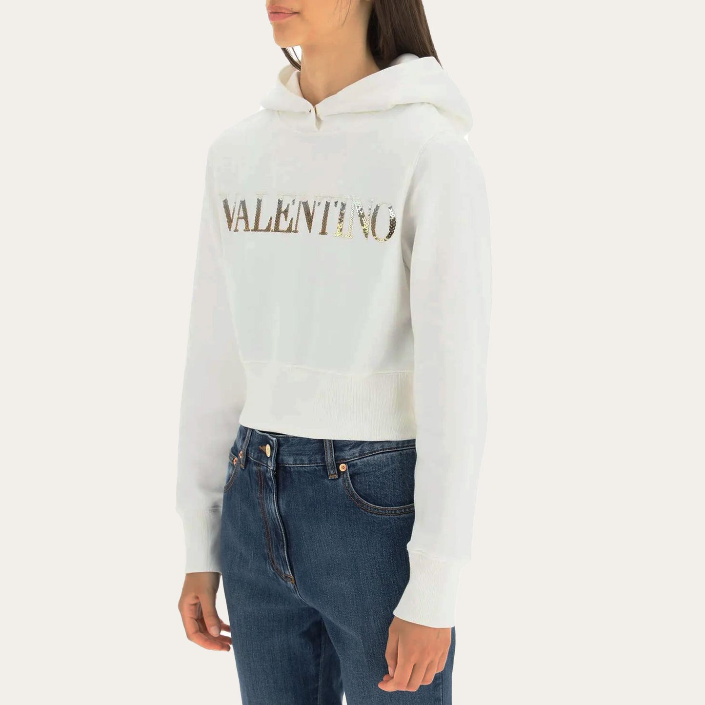 Logo Detailed Long-Sleeved Hoodie