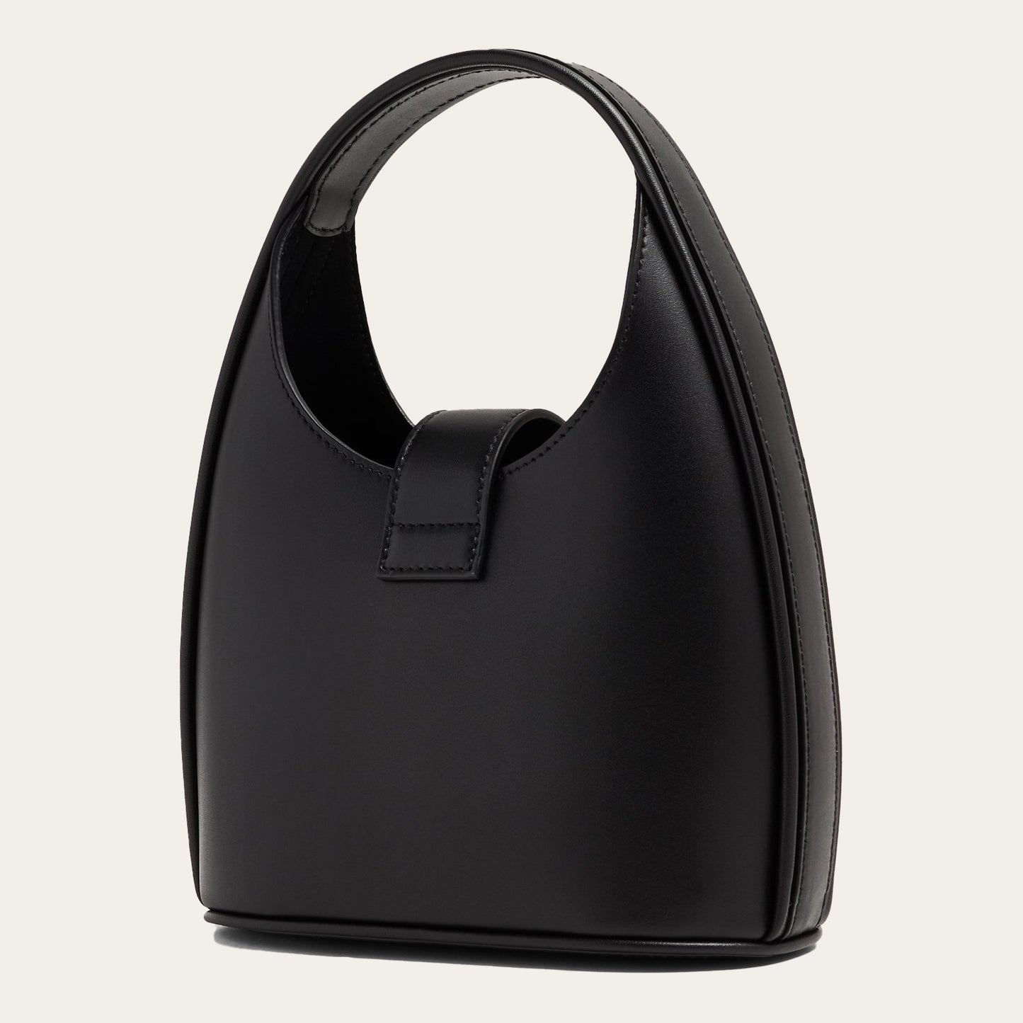 Mini Gancini Buckle Leather Hobo Bag