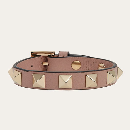 Rockstud Small Leather Bracelet