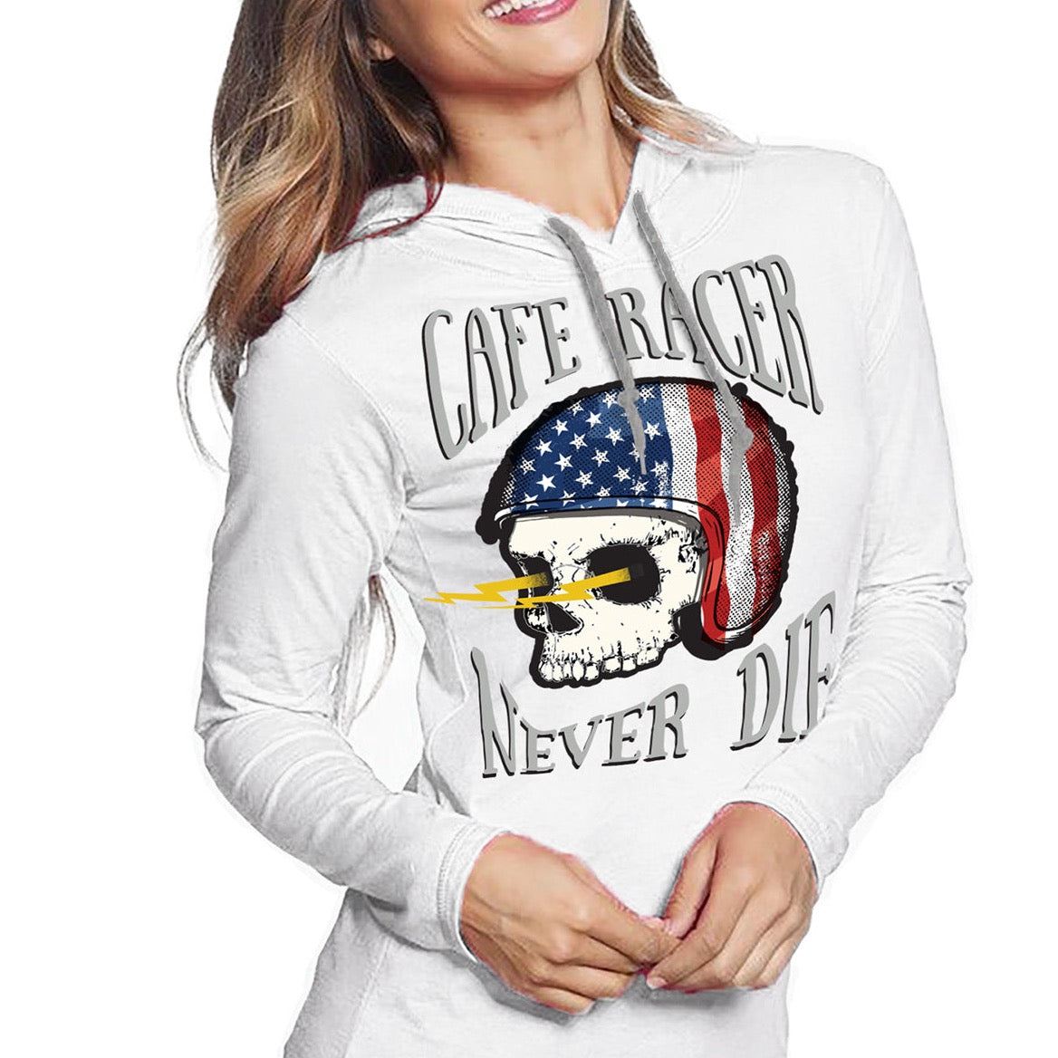 CAFE RACER Long-Sleeve Hooded T-Shirt